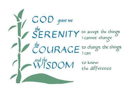 the serenity prayer is for you touched by an angel