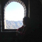 inside the tower of great wall of china