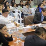 senators in blue ribbon