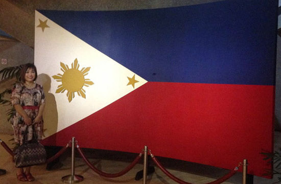 me and the Philippine flag