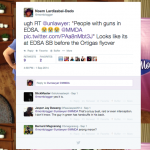 tweet about the EDSA gun men