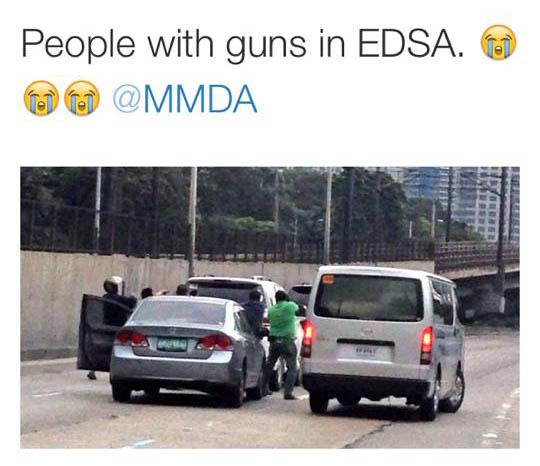 viral tweet on edsa gunmen