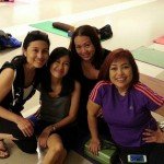 yin yoga with friends