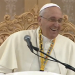 Pope Francis smiling