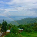 rainbow in taal lake
