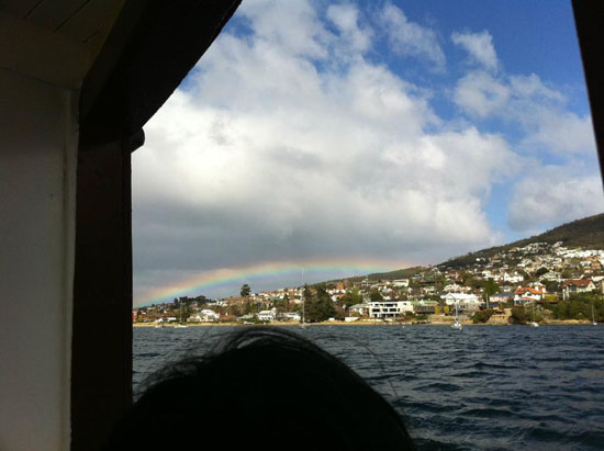 rainbow in tasmania