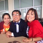 with my brother