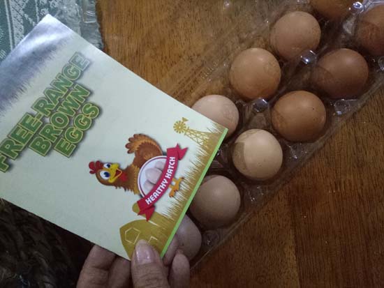 free range brown eggs by healthy hatch