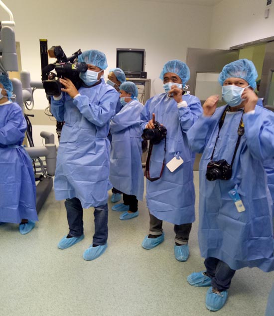 media inside robotics surgery